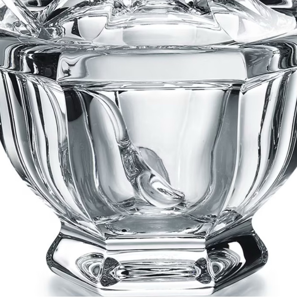 Baccarat Crystal Jam Jar w Matching Baccarat spoon.. Heightens any 🏡 aesthetic - Picture 6 of 9